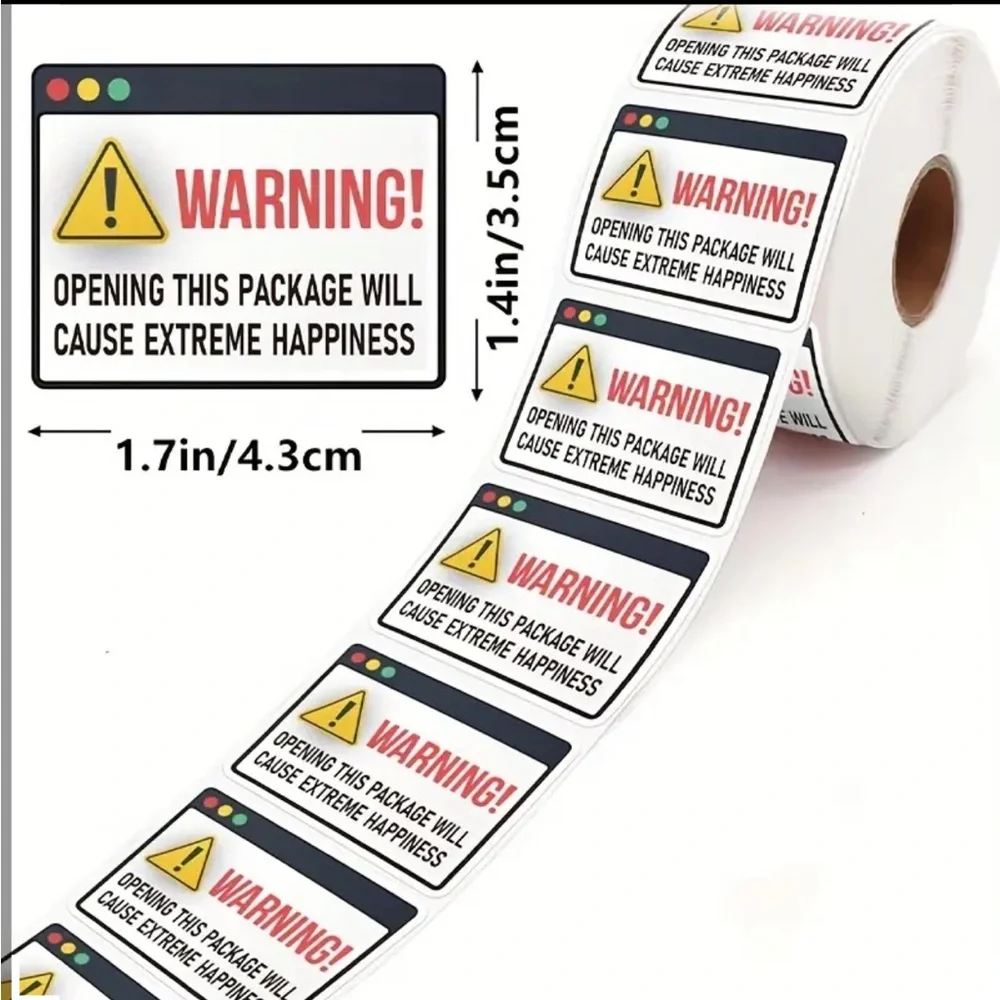 500 pcs packaging/shipping sticker